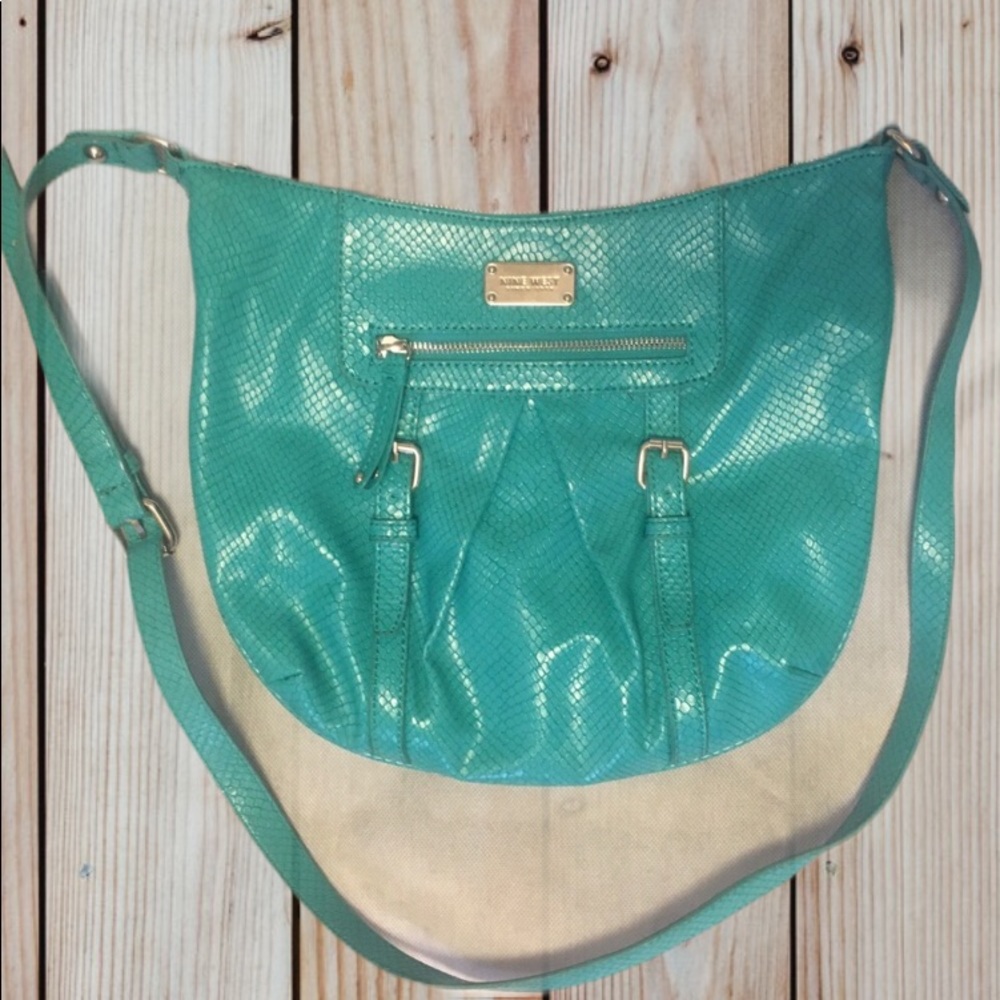 Nine West Turquoise Over The Shoulder Purse NWOT